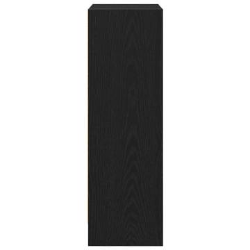 Bookcase Black Oak 40x24x76 cm Engineered Wood | HipoMarket