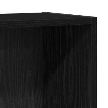 Bookcase Black Oak 40x24x76 cm Engineered Wood | HipoMarket