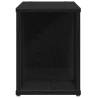 TV Cabinet Black Oak - Stylish Engineered Wood Storage Solution