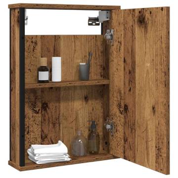 Bathroom Mirror Cabinet Old Wood 42x12x60 cm - Hipomarket UK