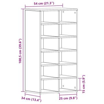 Black Oak Shoe Rack - Stylish Storage Solution | HipoMarket