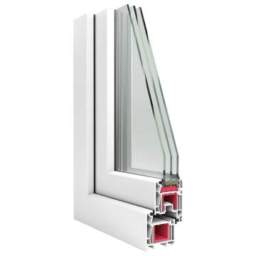 Basement Window RISOR 90x60 cm Tilt & Turn - White PVC