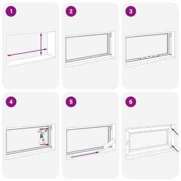 Basement Window RISOR 90x60 cm Tilt & Turn - White PVC