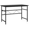 Stylish Black Computer Desk - 105x55x72 cm MDF & Metal