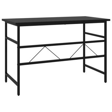 Stylish Black Computer Desk - 105x55x72 cm MDF & Metal