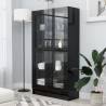 Vitrine Cabinet High Gloss Black - Stylish Storage Solution