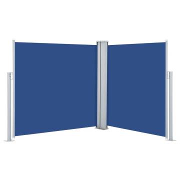 Retractable Side Awning Blue 120x600 cm - Privacy Screen