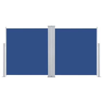 Retractable Side Awning Blue 120x600 cm - Privacy Screen