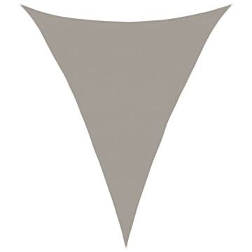 Sunshade Sail 160 gm² Triangular Light Grey 4x5x5 m HDPE