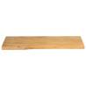 Live Edge Solid Wood Mango Table Top - 90x40x2.5 cm