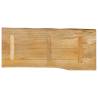 Live Edge Solid Wood Mango Table Top - 90x40x2.5 cm