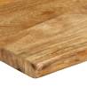 Live Edge Solid Wood Mango Table Top - 90x40x2.5 cm