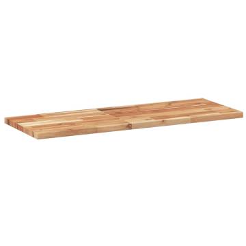 Rectangular Solid Wood Acacia Table Top - 80x30cm