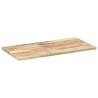 Floating Shelf 80x40x2 cm | Untreated Solid Wood Acacia