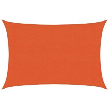 Sunshade Sail 3x4.5m Rectangular Orange - Durable HDPE