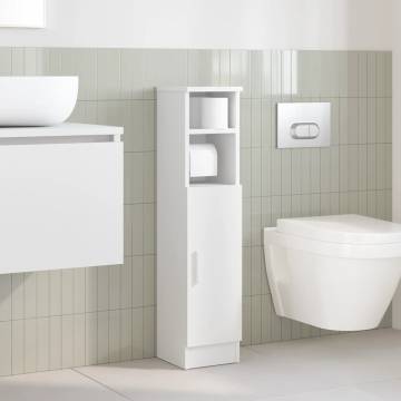 Bathroom Cabinet with Roll Holder - Stylish & Functional Storage