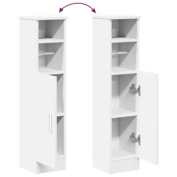 Bathroom Cabinet with Roll Holder - Stylish & Functional Storage