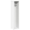 Stylish Bathroom Cabinet with Roll Holder - White, 20.5x20x90 cm