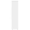 Stylish Bathroom Cabinet with Roll Holder - White, 20.5x20x90 cm