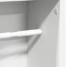 Stylish Bathroom Cabinet with Roll Holder - White, 20.5x20x90 cm