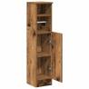 Bathroom Cabinet with Roll Holder - Old Wood 20.5x22x90 cm