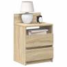  Bedside Cabinets 2 pcs with 2 Drawers Sonoma Oak 40x33x60 cm Colour sonoma oak Quantity in Package 2 