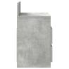 Stylish Concrete Grey Bedside Cabinets - 2 Drawers - 40x33 cm