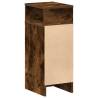 Stylish Smoked Oak Bedside Cabinets - 2pcs with Drawer