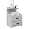  Bedside Cabinet with 2 Drawers Grey Sonoma 40x36.5x62 cm Colour grey sonoma Quantity in Package 1 