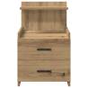 Bedside Cabinets 2 pcs - Artisan Oak with 2 Drawers | HipoMarket