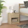 Stylish Sonoma Oak Bedside Cabinet with Drawer - 39x28x41 cm