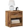  Bedside Cabinets 2 pcs with Drawer Old Wood 39x28x41 cm Colour old wood Quantity in Package 2 