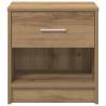 Stylish Artisan Oak Bedside Cabinets - 2 pcs with Drawer