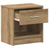 Stylish Artisan Oak Bedside Cabinets - 2 pcs with Drawer