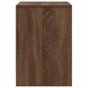 Stylish Brown Oak Bedside Cabinet with Drawer - 40x34x50 cm