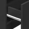 Stylish Black Bedside Cabinet with 2 Drawers - 40x36x50 cm