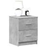  Bedside Cabinet with 2 Drawers Concrete Grey 40x36x50 cm Colour concrete grey Quantity in Package 1 