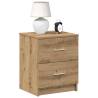 Elegant Bedside Cabinet with 2 Drawers - Artisan Oak | HipoMarket