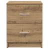 Elegant Bedside Cabinet with 2 Drawers - Artisan Oak | HipoMarket