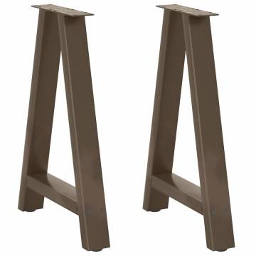 A-Shaped Coffee Table Legs - 2 pcs Steel | Hipomarket UK