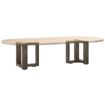 T-Shaped Coffee Table Legs - Durable Natural Steel | HipoMarket