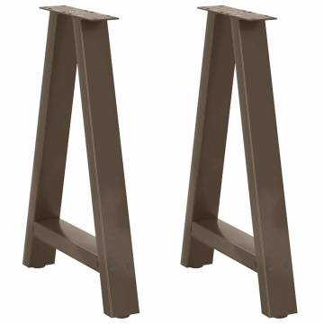 A-Shaped Coffee Table Legs - 50x(72-73)cm Steel - 2 pcs