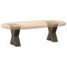 X-Shaped Coffee Table Legs - Natural Steel 40x(30-31) cm