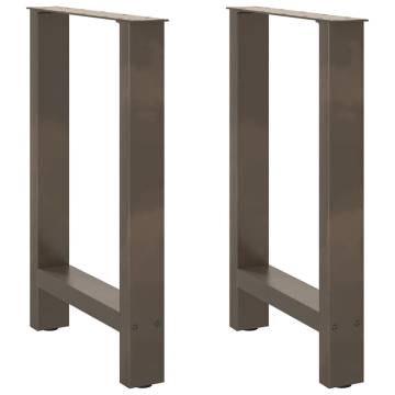 Coffee Table Legs Natural Steel - 60x(72-73) cm - 2 pcs