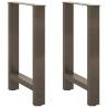 Coffee Table Legs Natural Steel - 60x(72-73) cm - 2 pcs