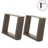  Coffee Table Legs U-Shaped 2 pcs Natural Steel 40x(30-31) cm Steel Colour natural Size 40 x (30-31) cm Quantity in Package 1 Number of 