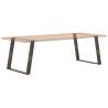 vidXL U-Shaped Dining Table Legs - Natural Steel 100x(72-73) cm