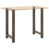 Stylish Coffee Table Legs - Natural Steel 60x(100-101) cm