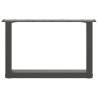 U-Shaped Coffee Table Legs - Anthracite Steel - 50x(30-31) cm