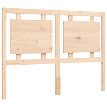 Small Double Solid Wood Bed Frame with Headboard | HipoMarket